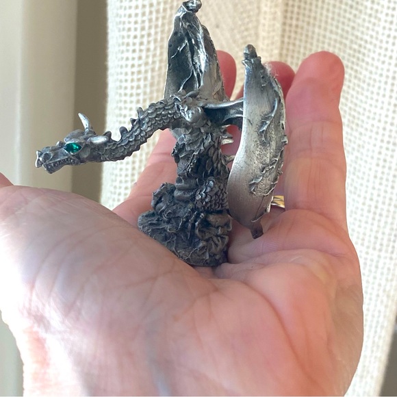 Vintage Other - Pewter dragon